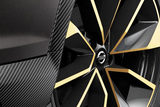 Moderne Felge eines Neuwagens